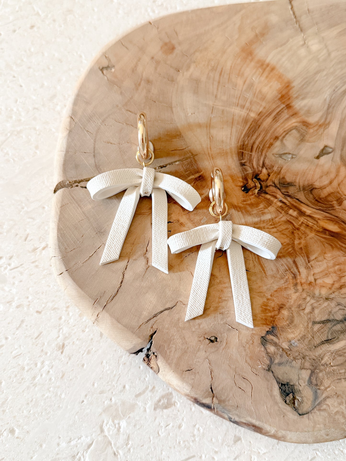 Linen Bow Charms