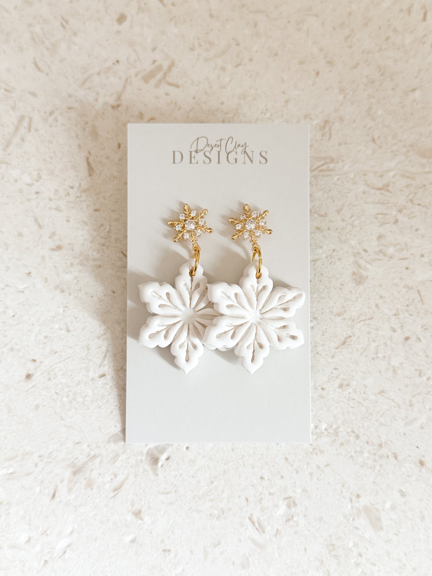 Sparkling Snowflake Dangles