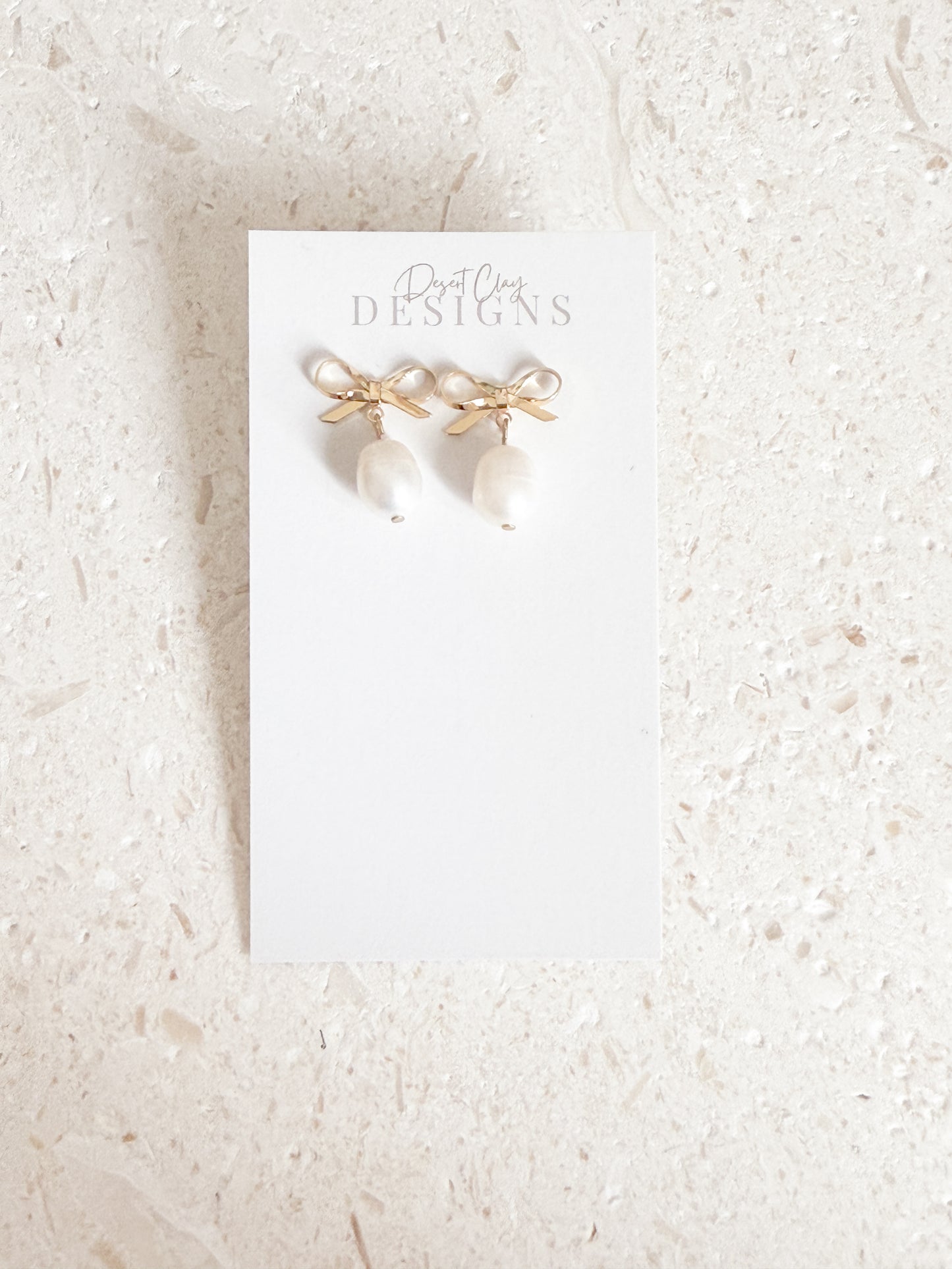 Bow & Pearl Dangles