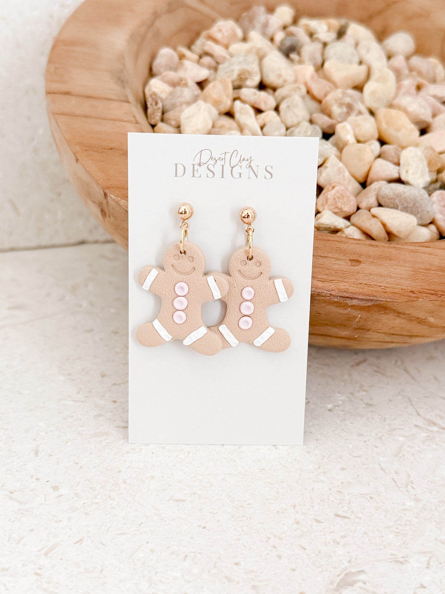Gingerbread Dangles - Pink