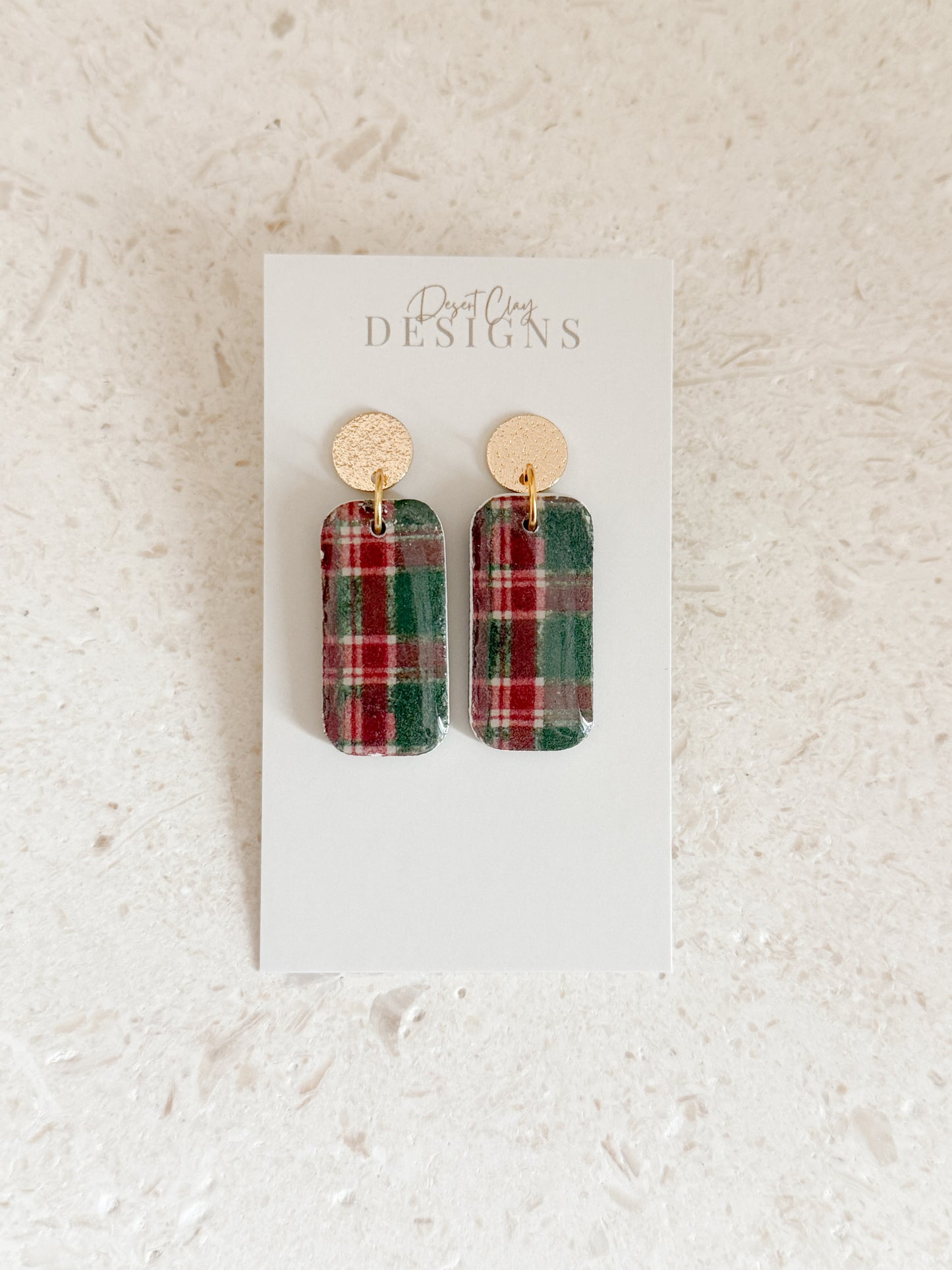 Christmas Plaid Dangles