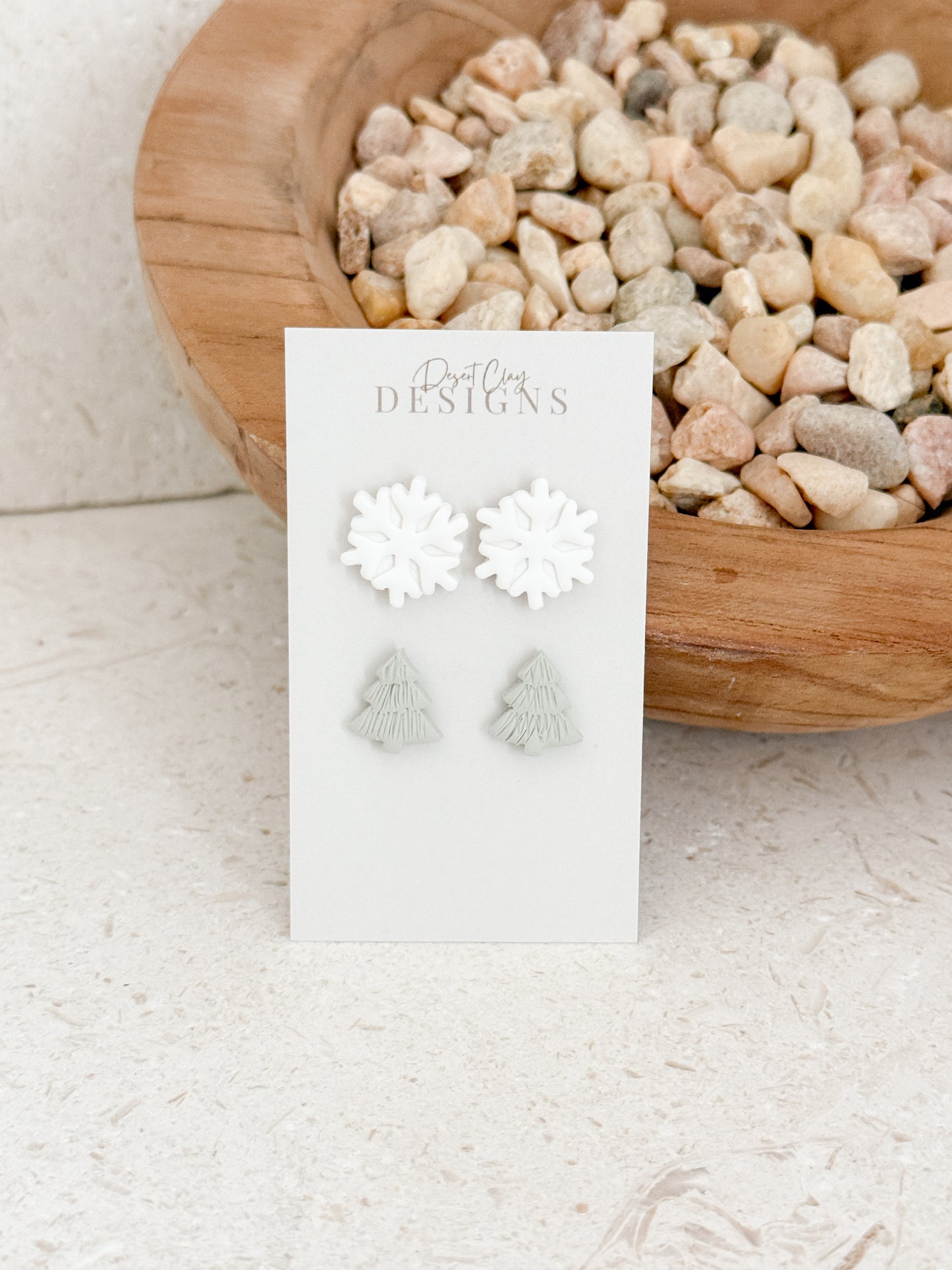 Snowflake & Tree Studs