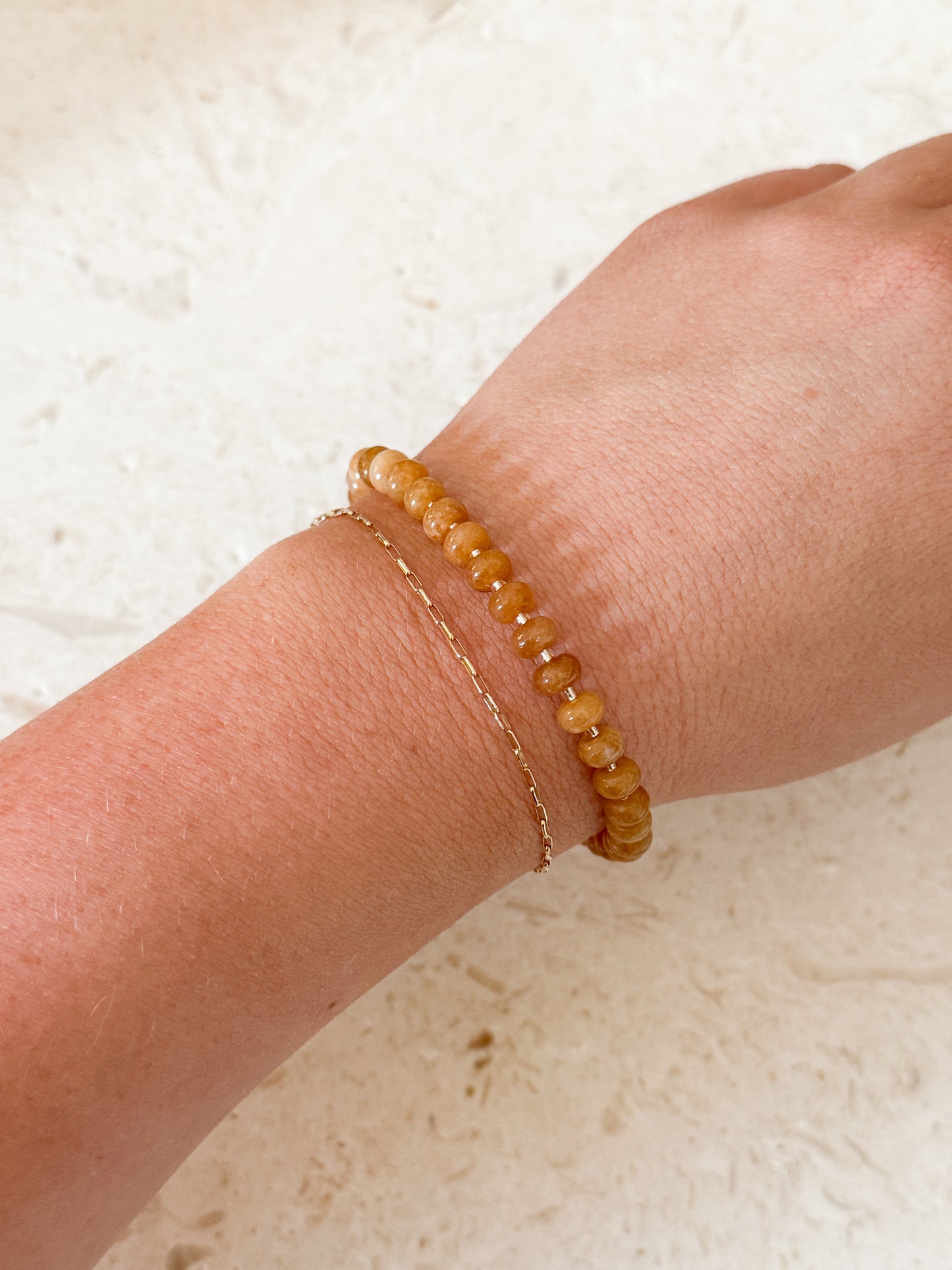 Honey Brown Agate Bracelet