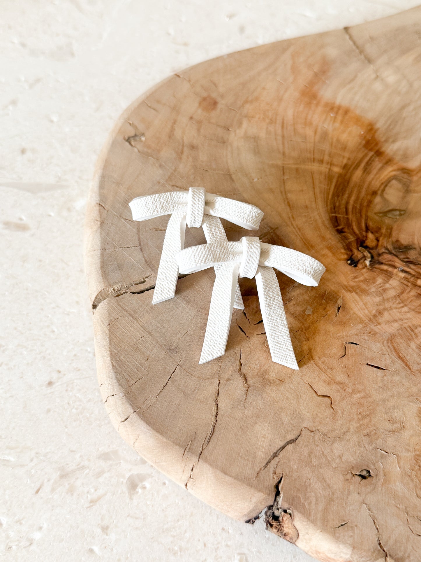 Hand-tied Bow Studs