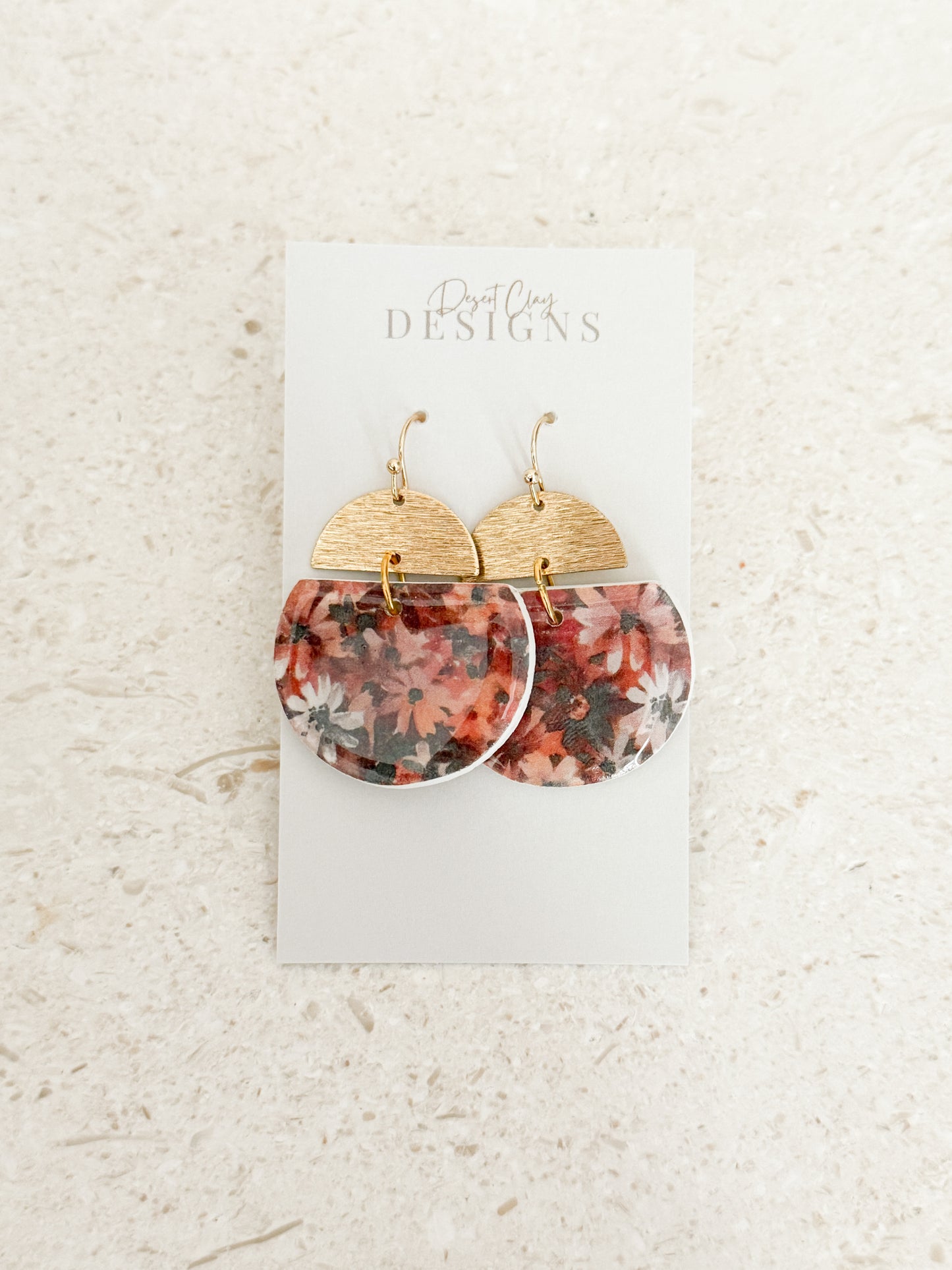 Maya Dangles - Deep Florals