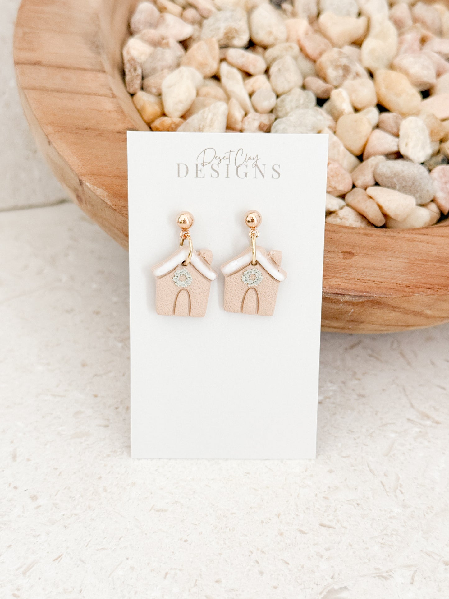 Gingerbread House Dangles