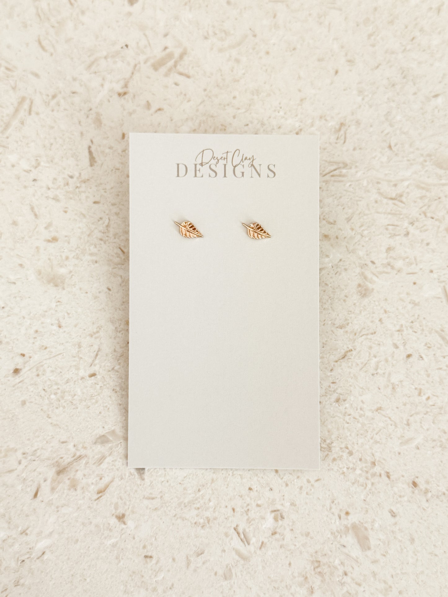 Gold Leaf Studs