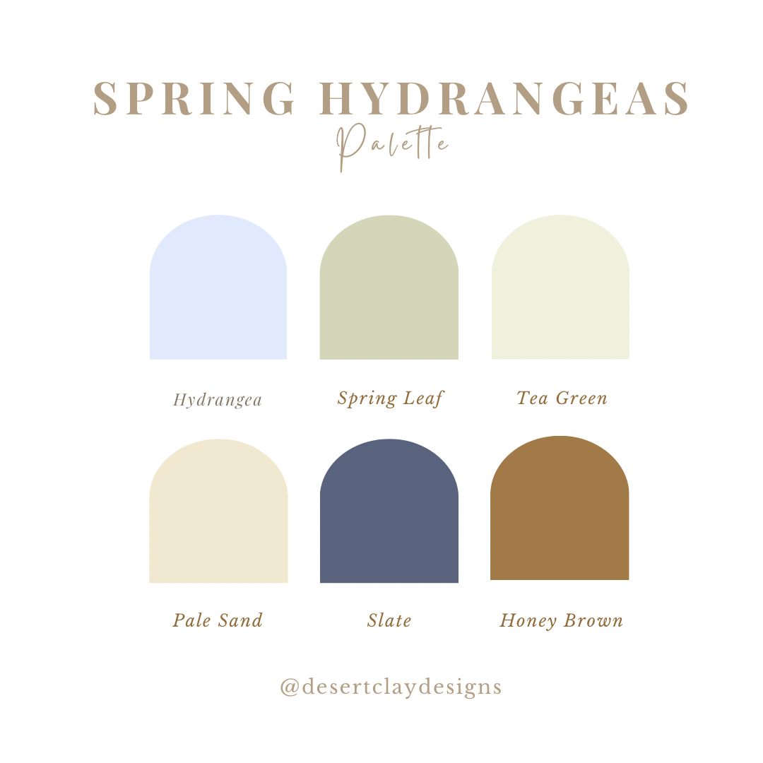 Spring Hydrangeas Palette