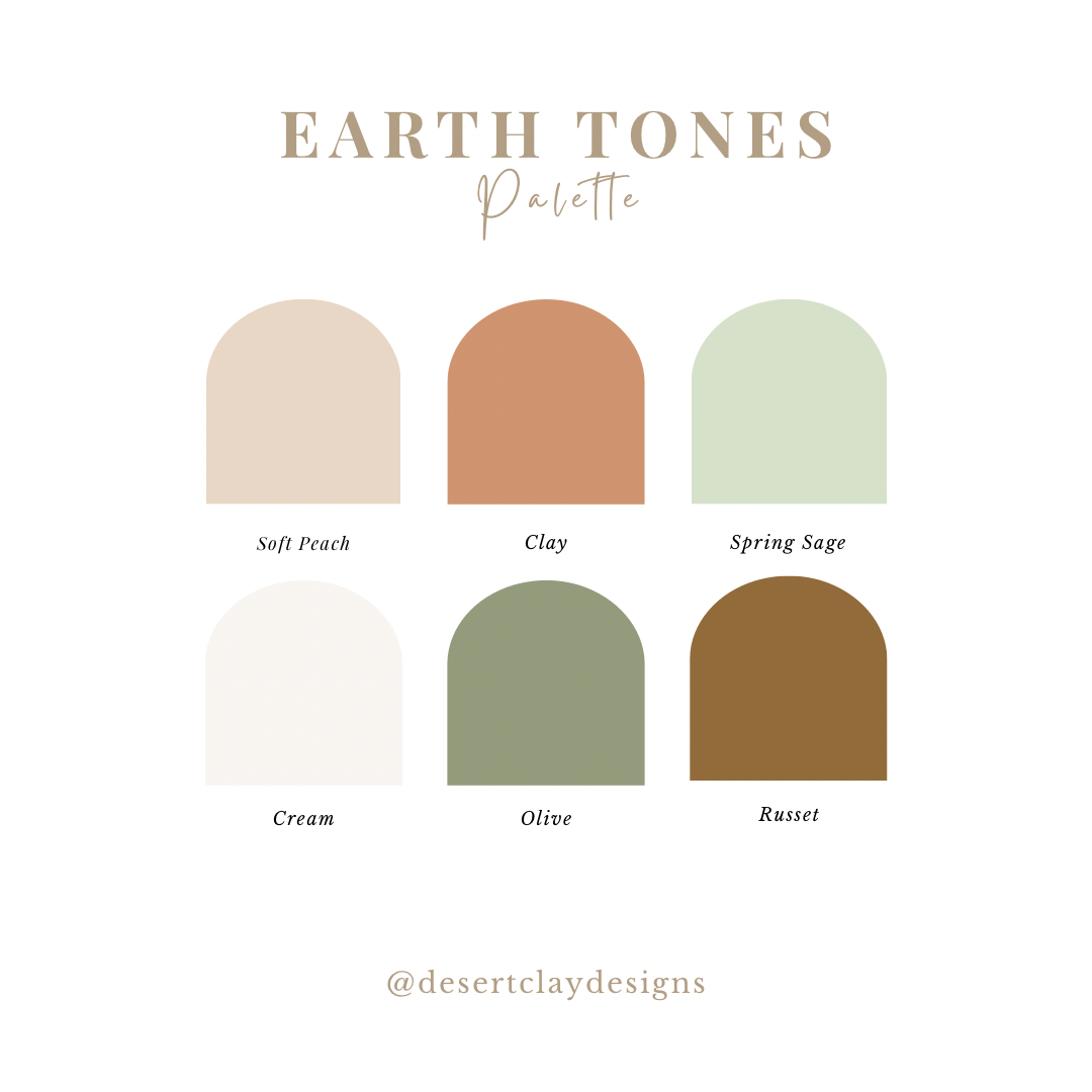 Earth Tones Palette Earth Colour suturasonline .br