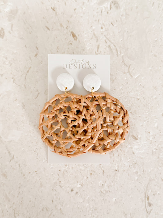 Statement Rattan Dangles