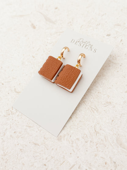 Leather Book Dangles