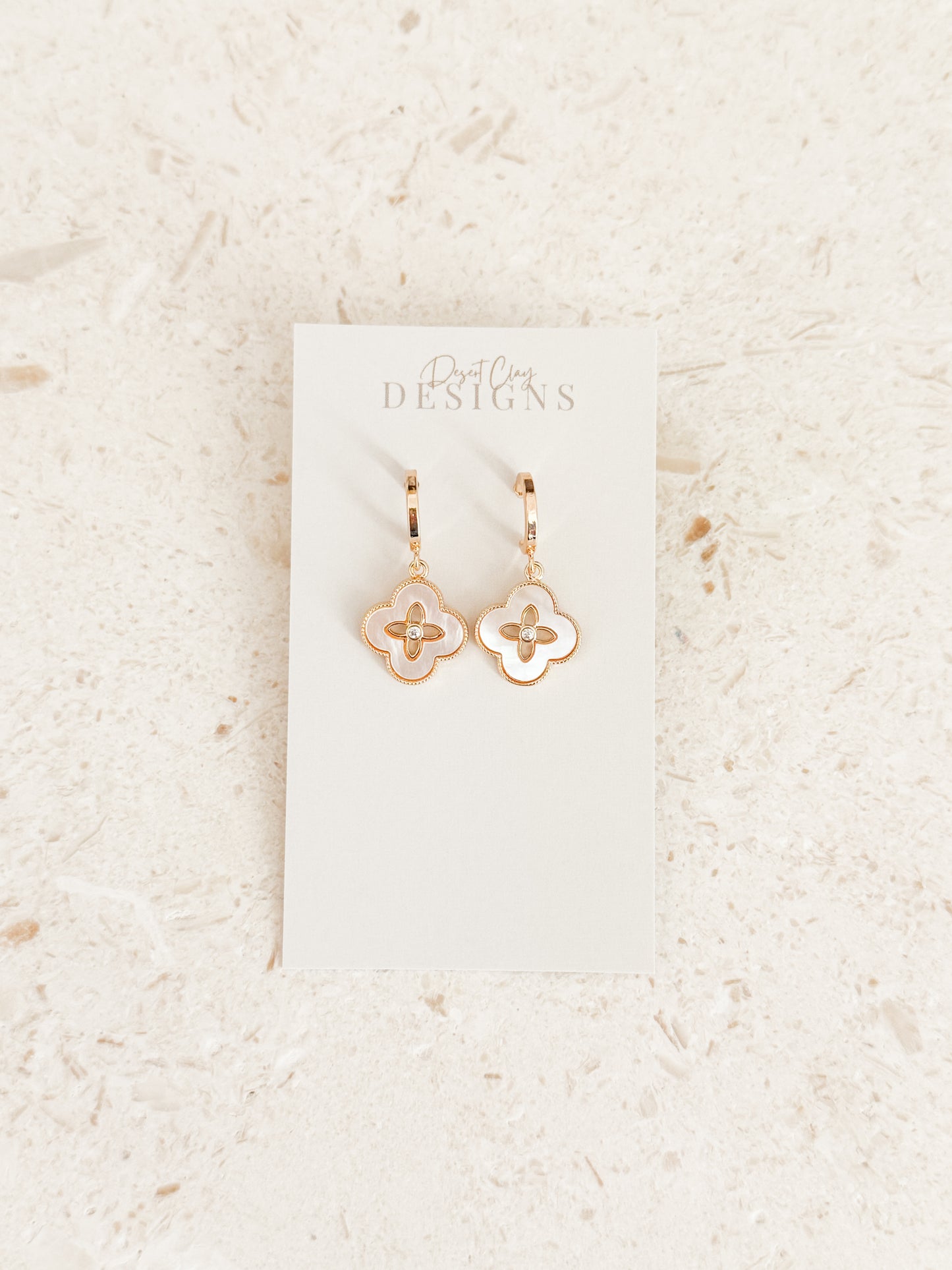Clover Opal Dangles