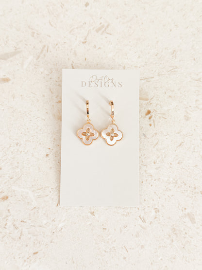 Clover Opal Dangles