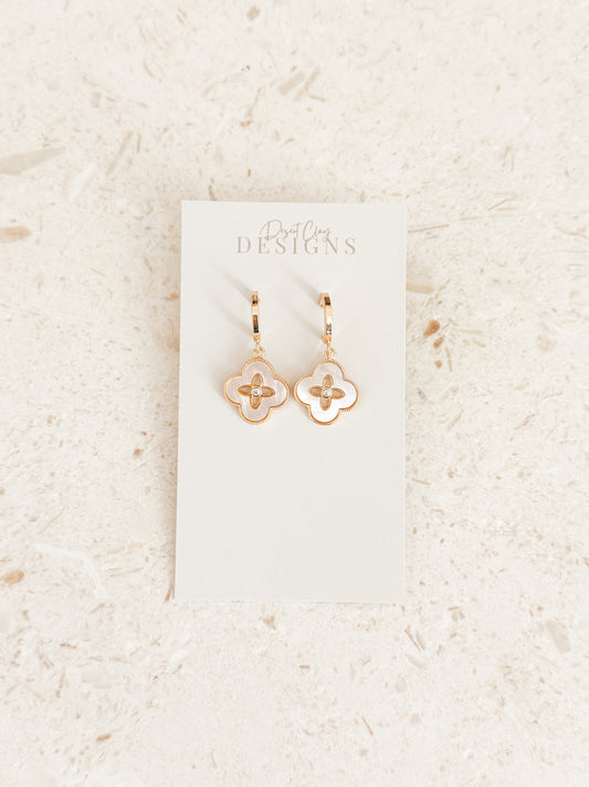 Clover Opal Dangles