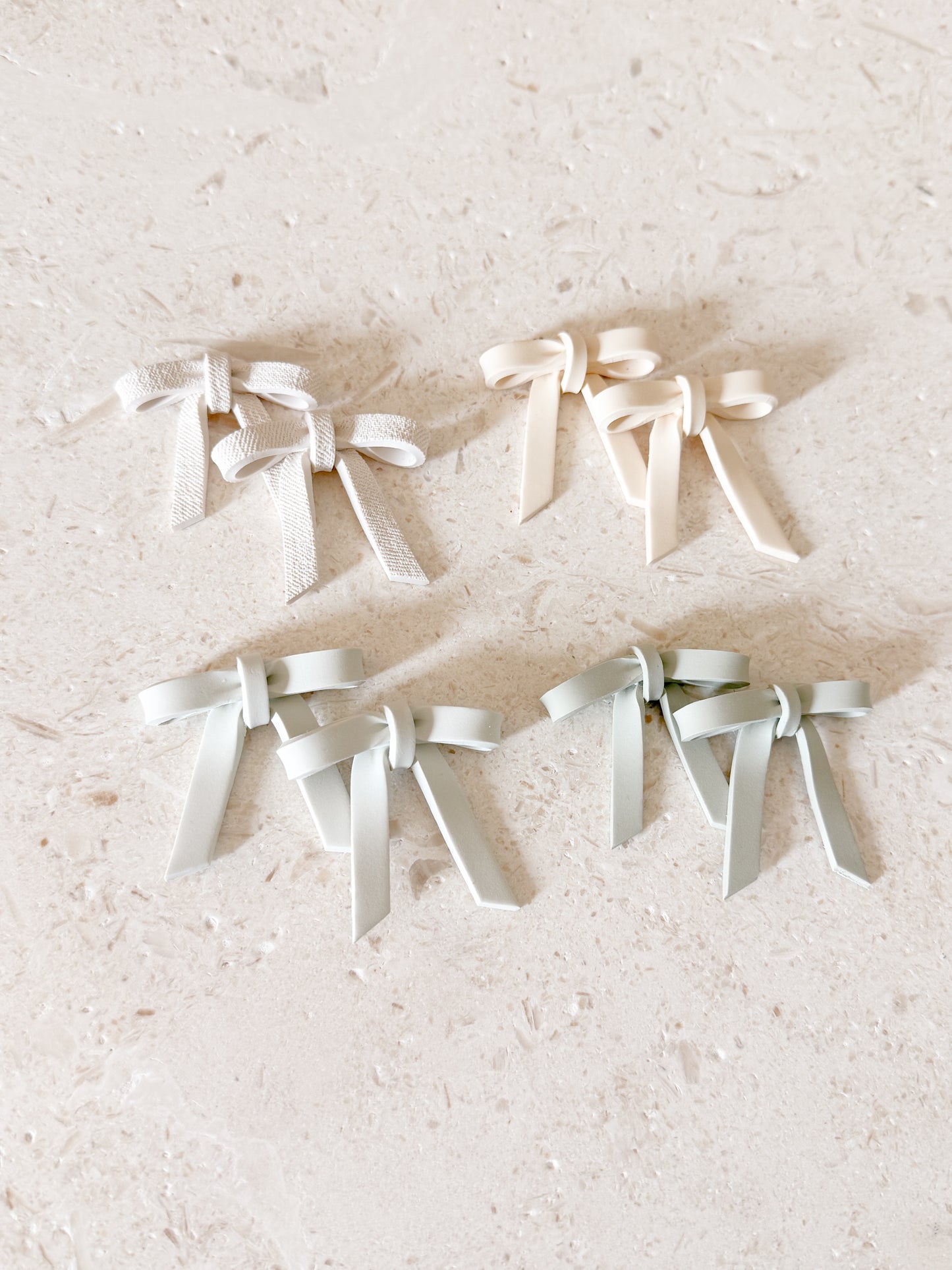 Hand-tied Bow Studs