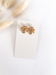 Golden Flower Studs