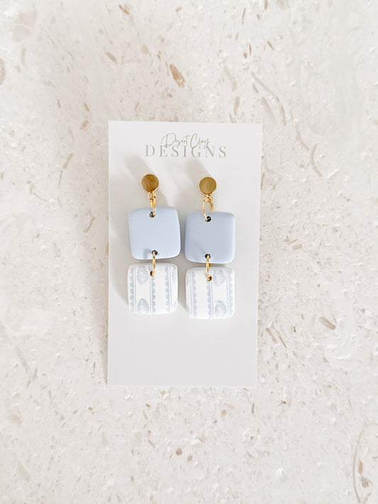 Color Block Dangles - Oysters