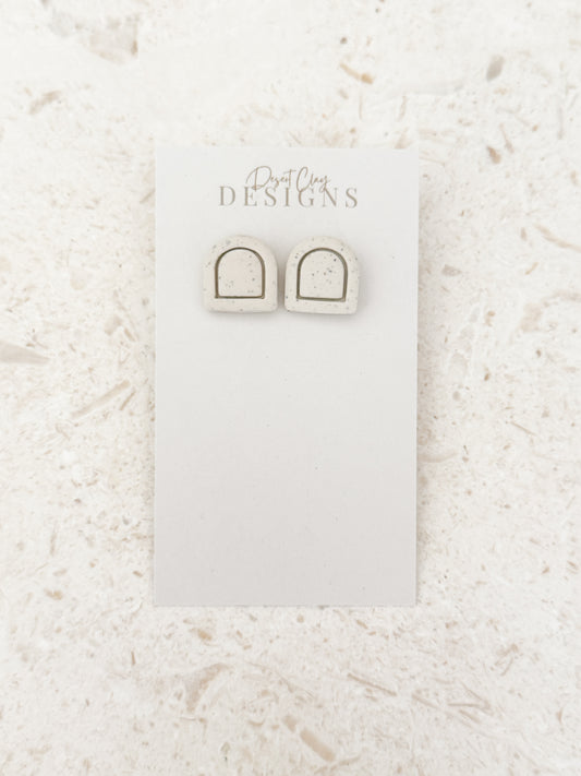 Ceramic Arched Studs