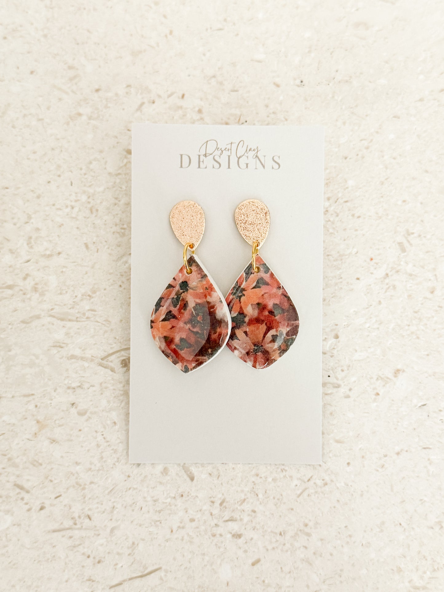 Hailey Dangles - Deep Florals