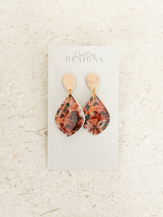 Hailey Dangles - Deep Florals