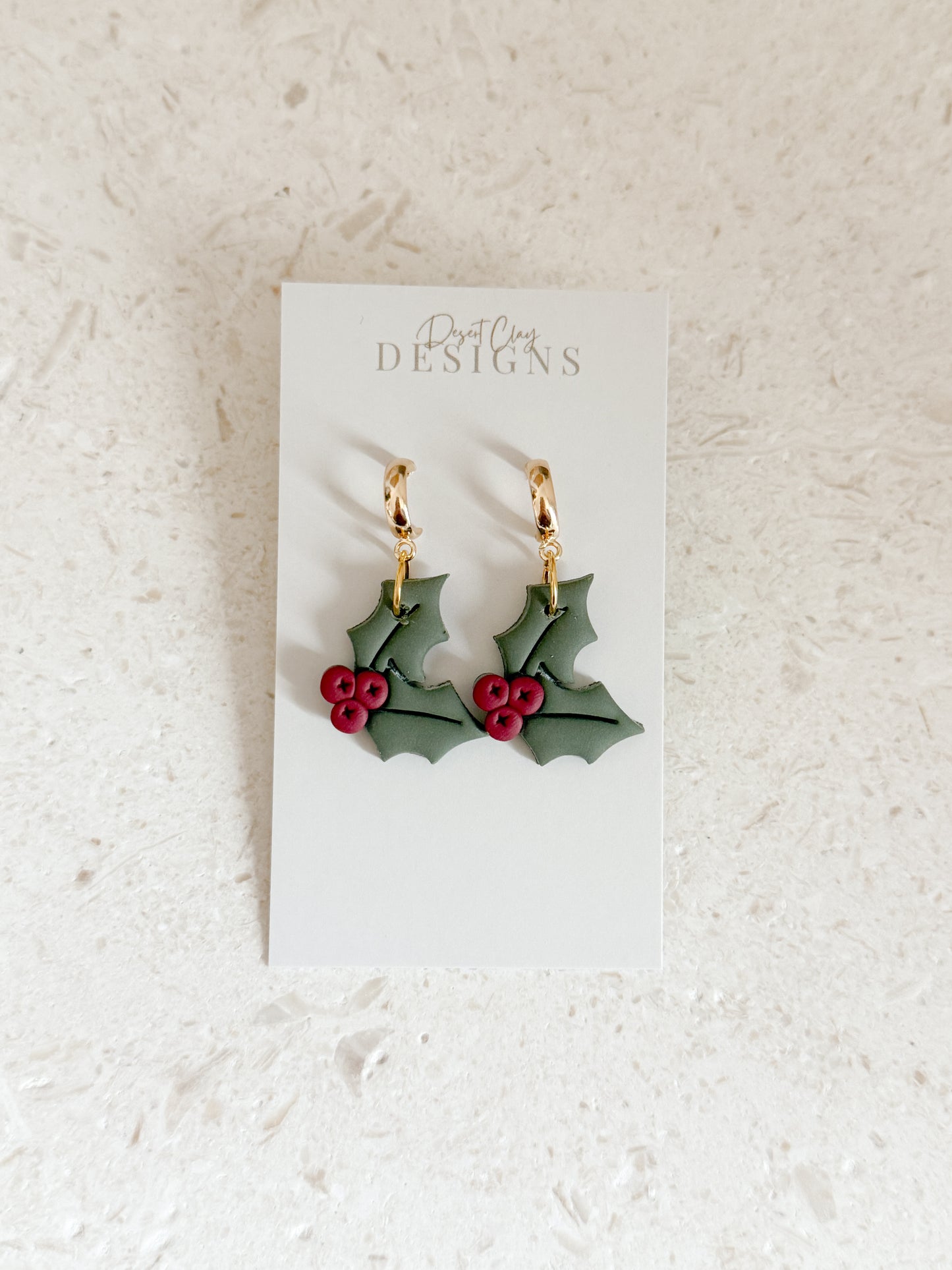 Christmas Holly Dangles