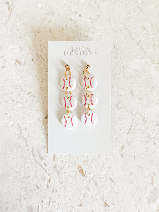 Baseball Trio Dangles