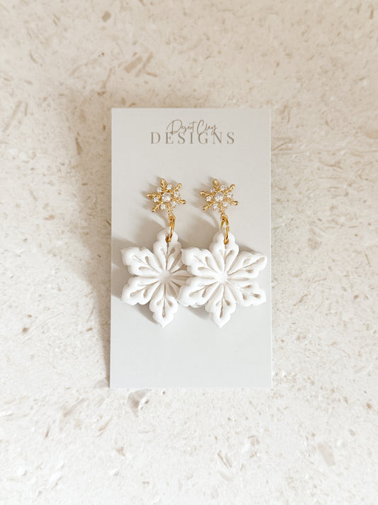 Sparkling Snowflake Dangles