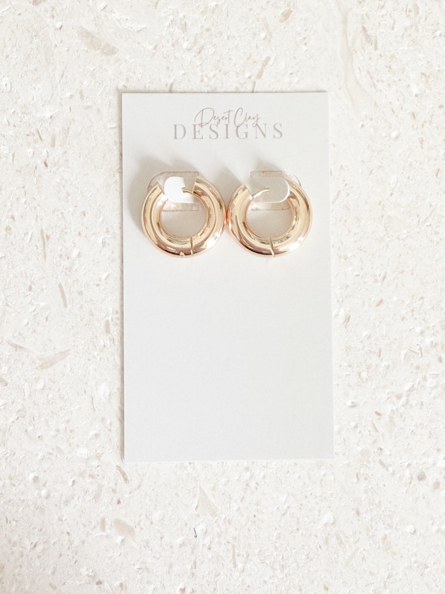 Chunky Gold Hoops