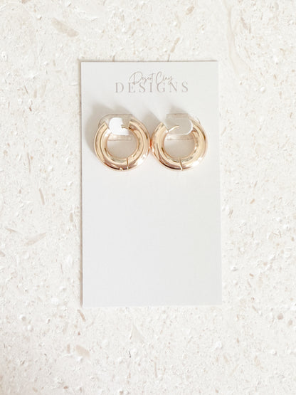 Chunky Gold Hoops