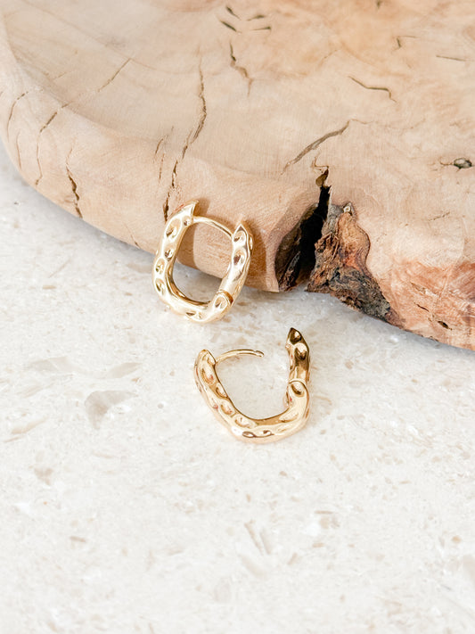 Textured Oval Hoops