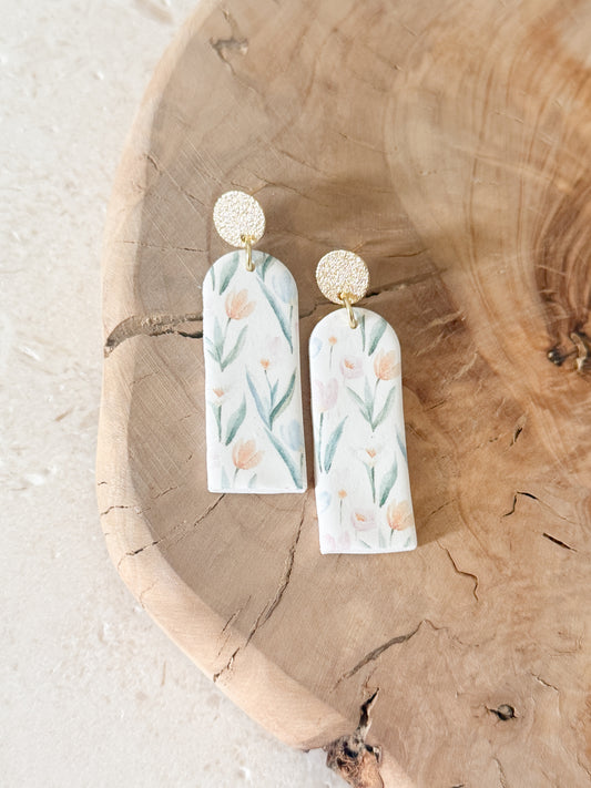 Elongated Arches - Watercolor Florals