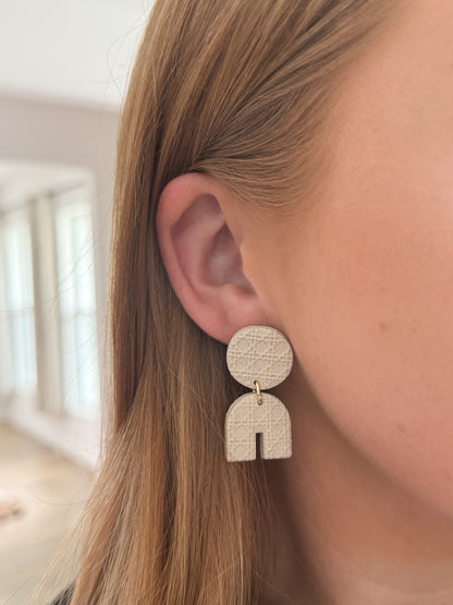 Textured Ceramic Dangles
