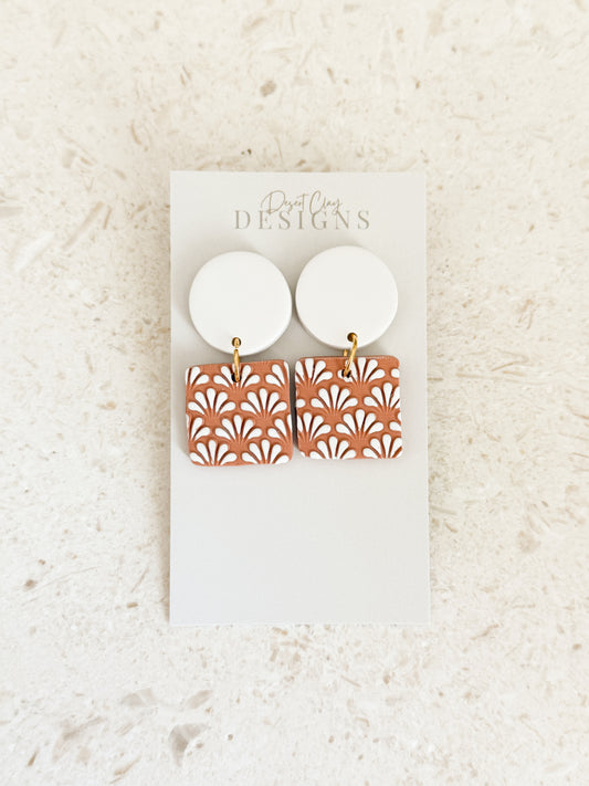 Cora Dangles - Painted Terracotta