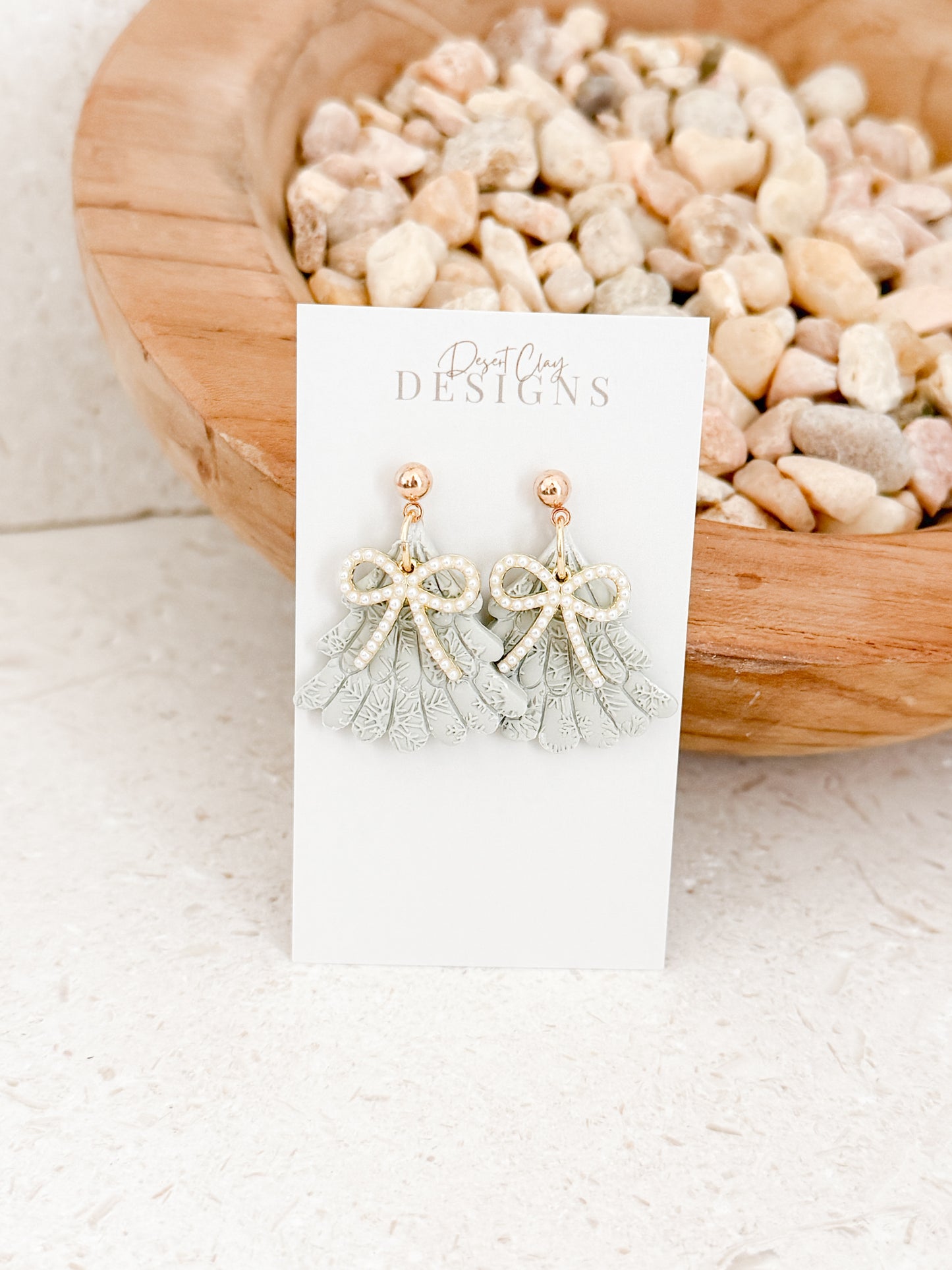 Pearled Christmas Trees - Sage