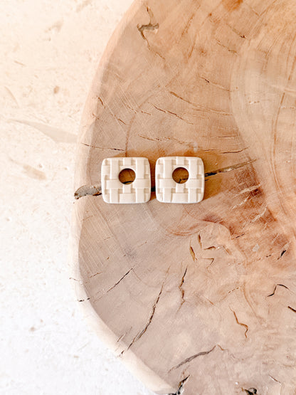Organic Square Charms - Fields of Daisies