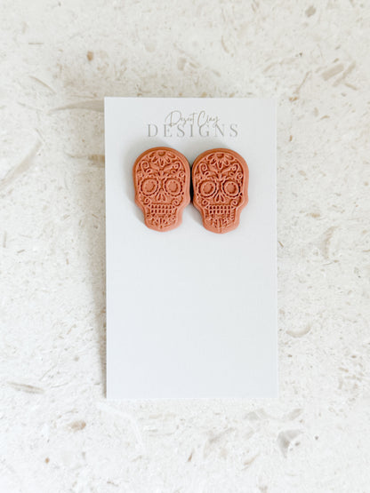 Sugar Skull Studs