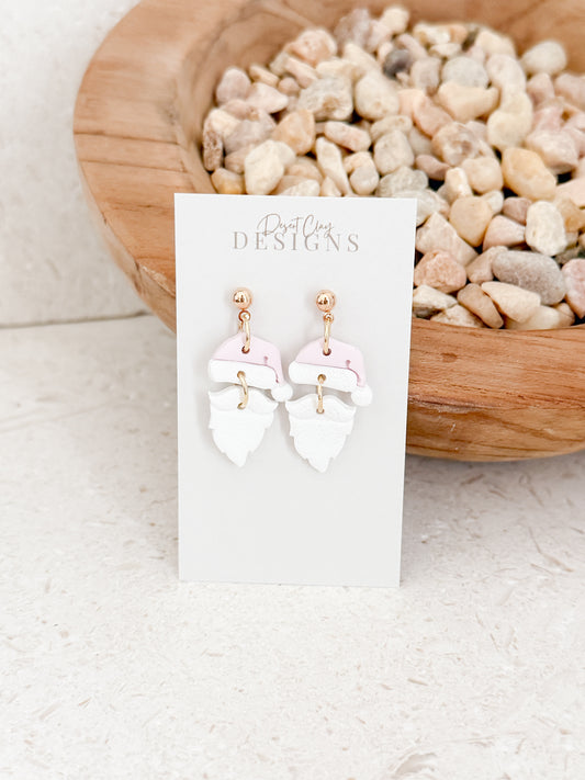 Pink Santa Dangles