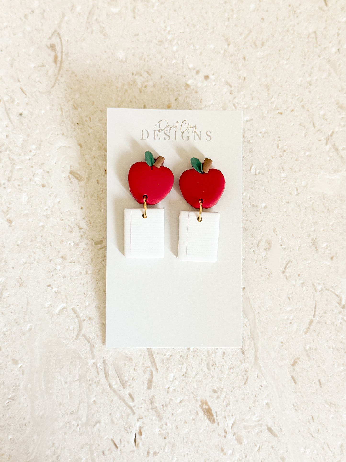 Apple & Paper Dangles