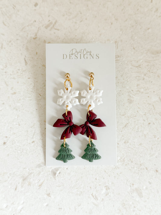 The Christmas Trio Dangles