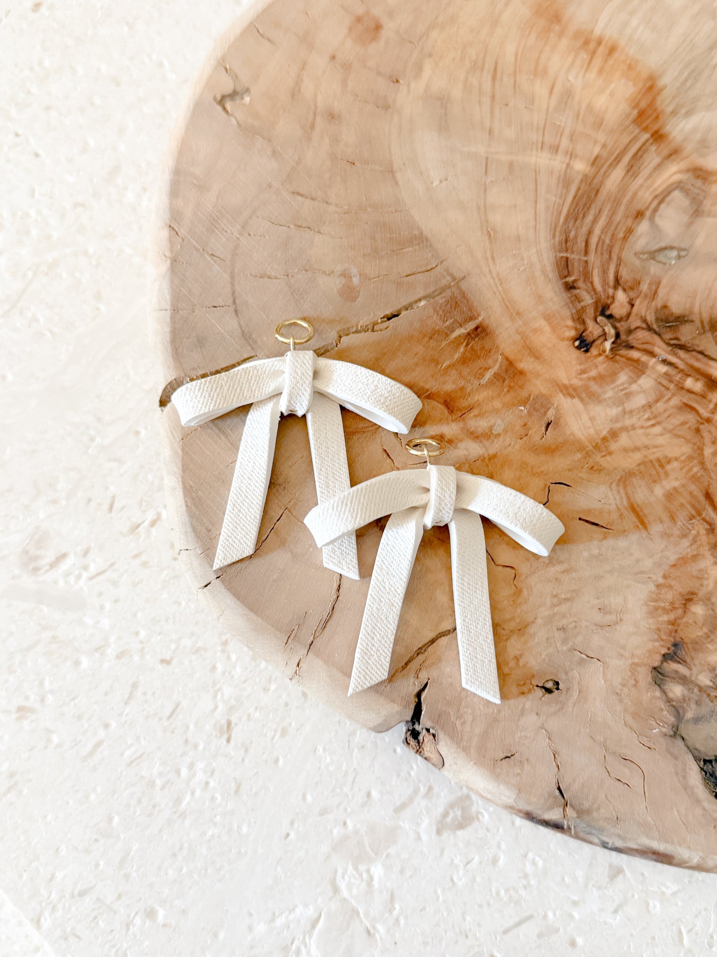 Linen Bow Charms