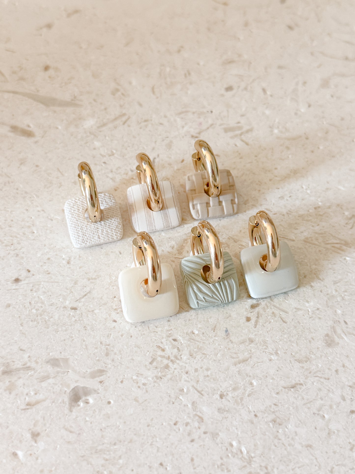 Organic Square Charms - Fields of Daisies