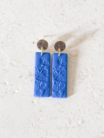 Cobalt Floral Imprint