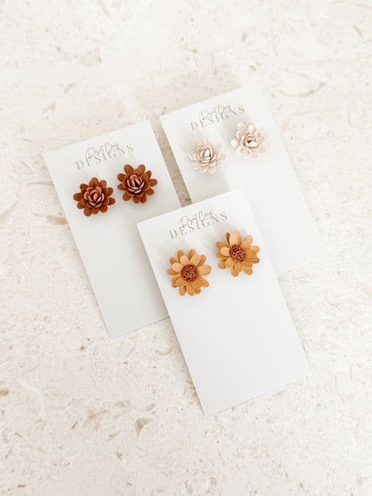 Fall Floral Studs