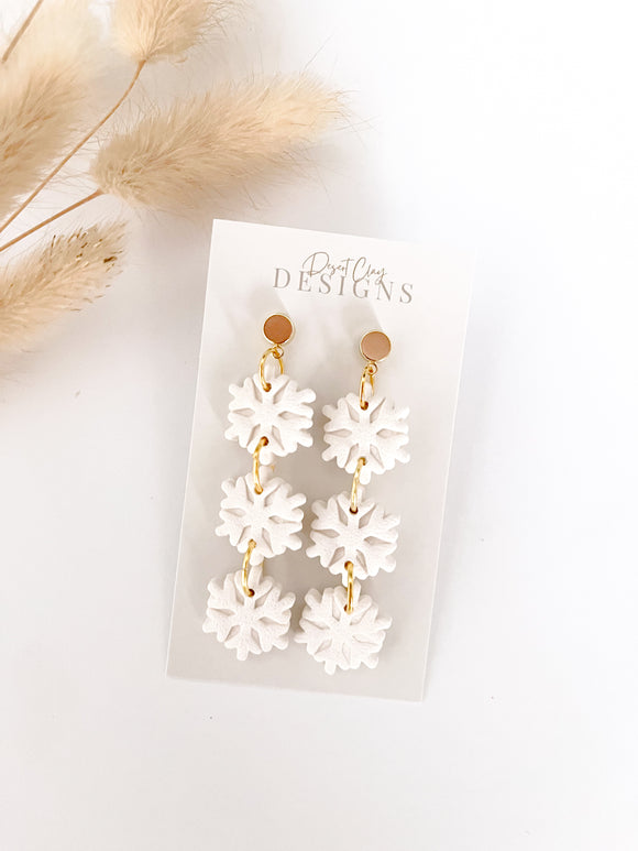 Trio Snowflake Dangles