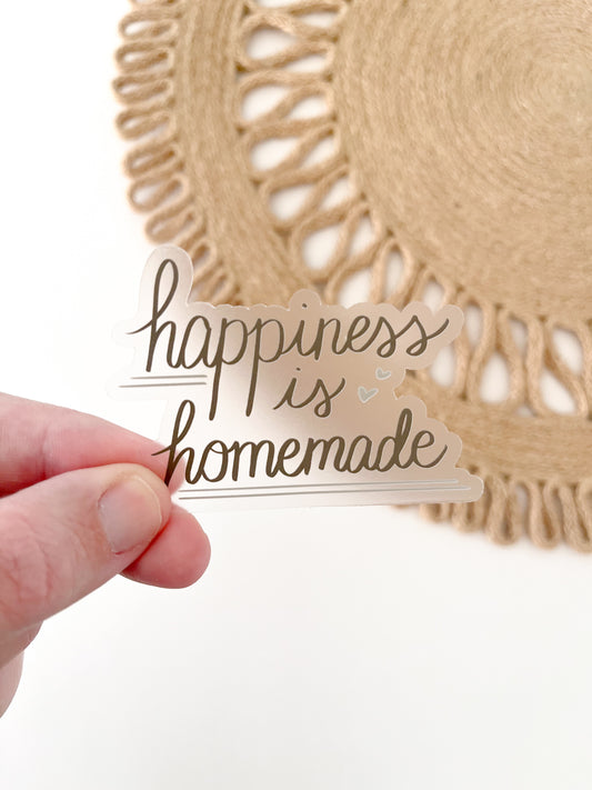 Happiness is Homemade Sticker