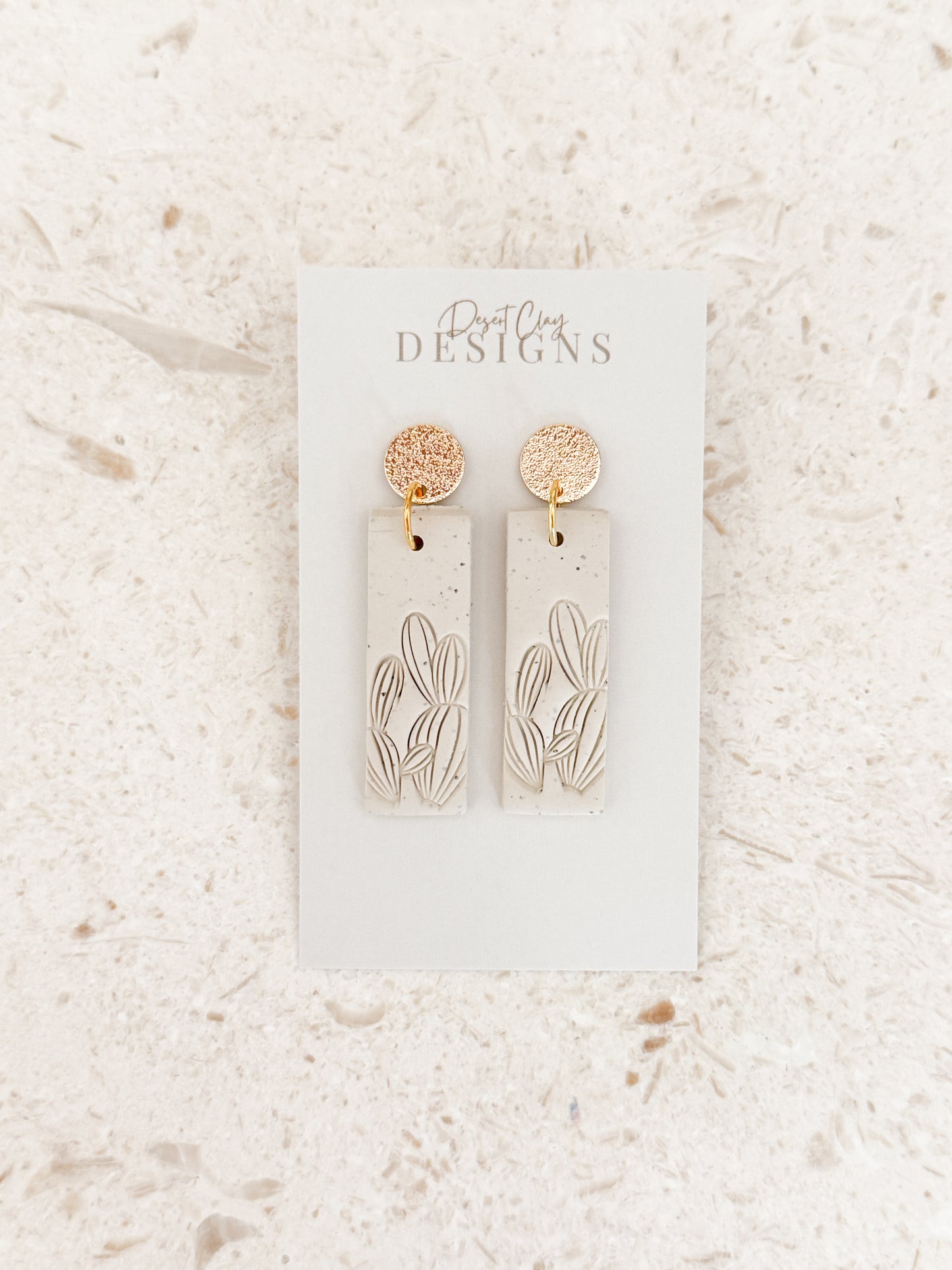 Cactus Imprinted Dangles