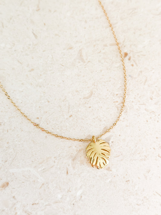 Monstera Necklace