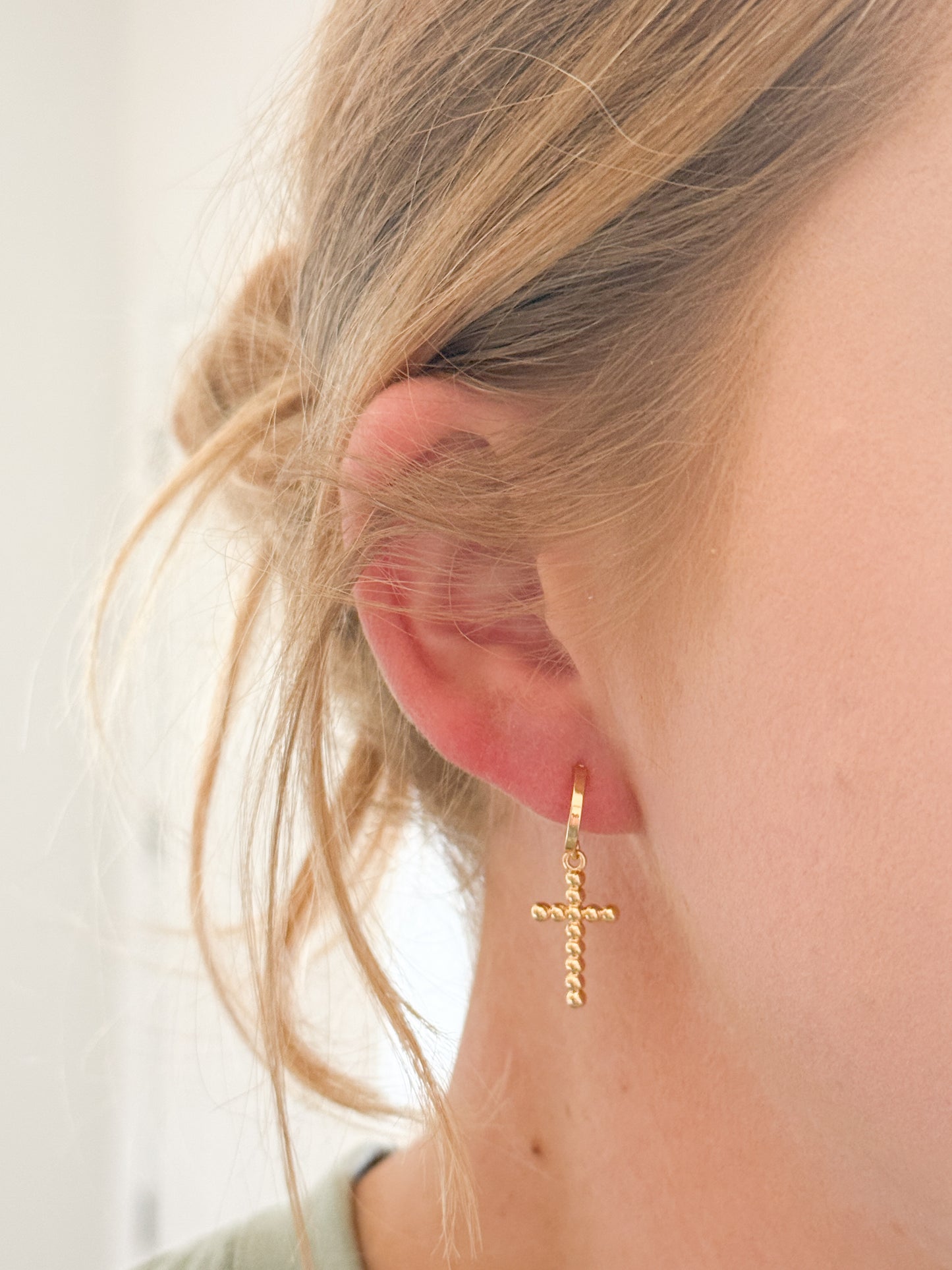 The Beaded Cross Dangles