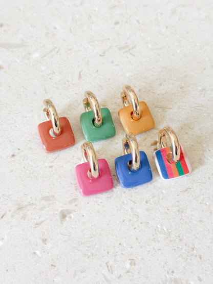 Organic Square Charms - Bright