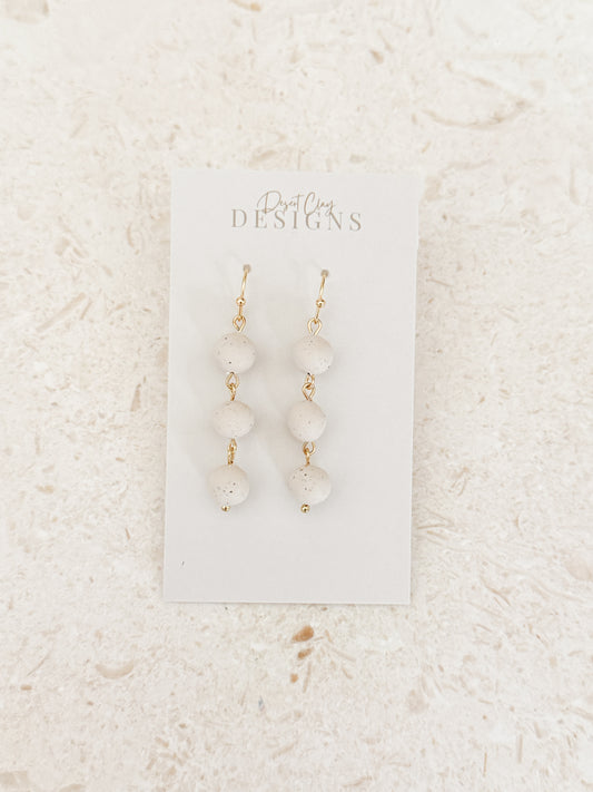 Clay Ceramic Trio Pearls